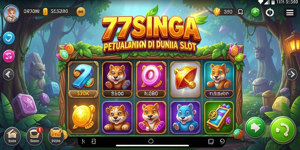 Tampilan gameplay seru dari 77SINGA dengan fitur Slot menarik.