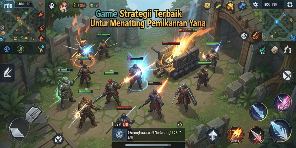 Tangkapan layar F08 menampilkan aksi seru dalam gameplay strategi.