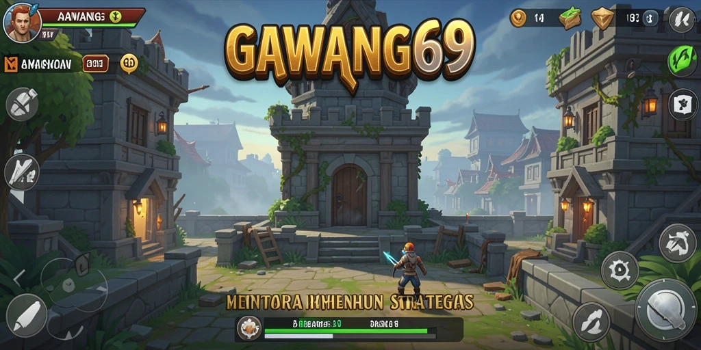 Tampilan gameplay menara pertahanan yang seru dan strategis di GAWANG69.