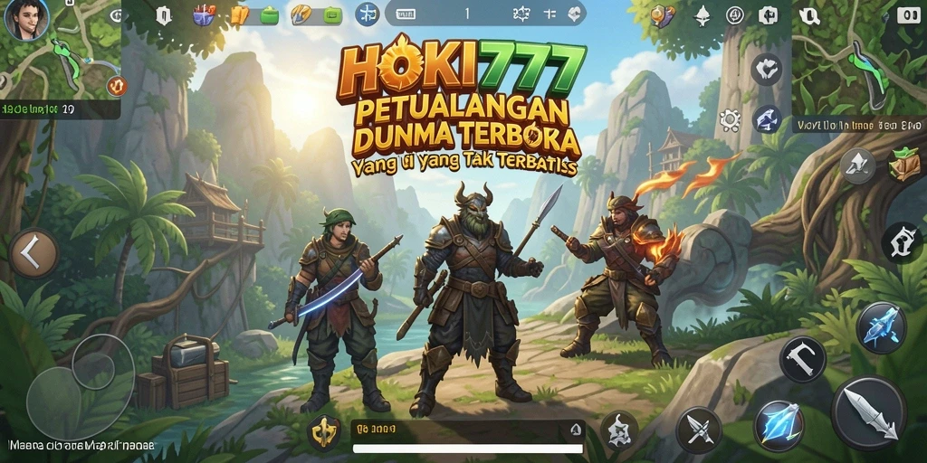 Gameplay HOKI777 yang menampilkan eksplorasi dunia terbuka yang nyata.