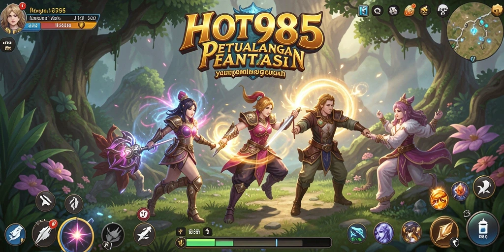 Gameplay RPG yang menegangkan di dunia fantasi.