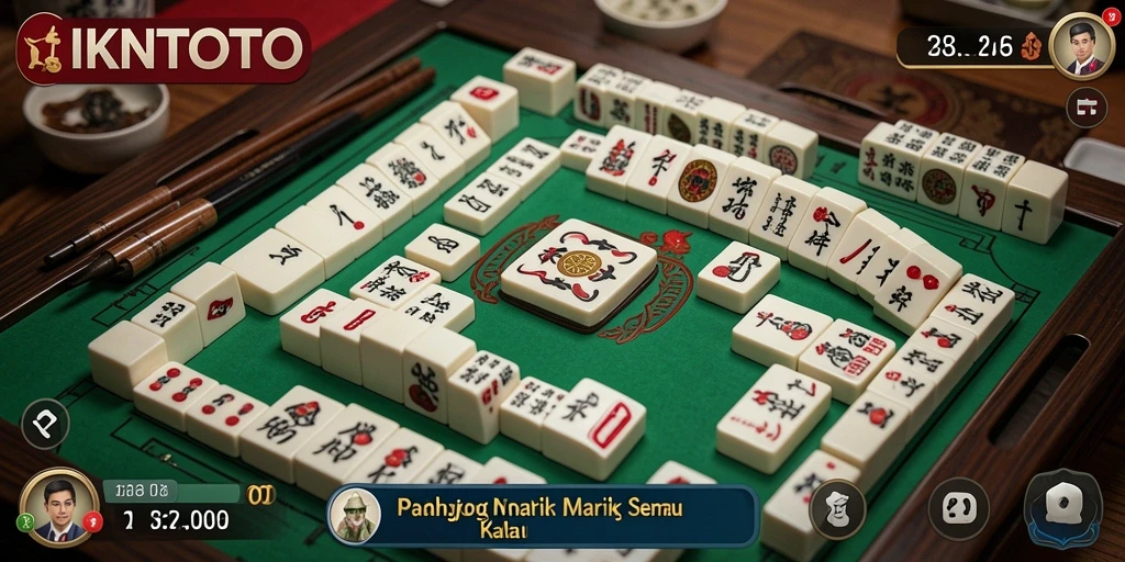 Screenshot gameplay IKNTOTO menampilkan pengalaman Mahjong yang seru.