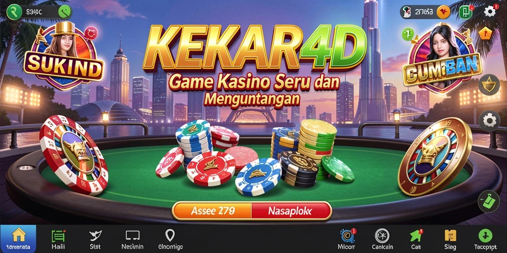 Tampilan gameplay Kasino yang menarik dan seru di KEKAR4D.