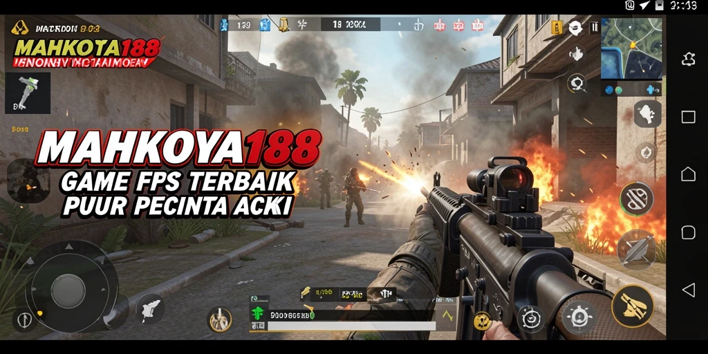 Screenshot gameplay MAHKOTA188 menunjukkan aksi menegangkan di medan tempur.