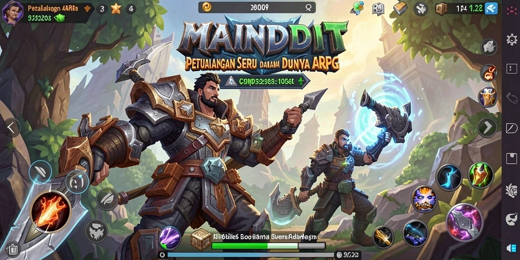 Screenshot gameplay ARPG yang menampilkan aksi seru di MAINDUIT.