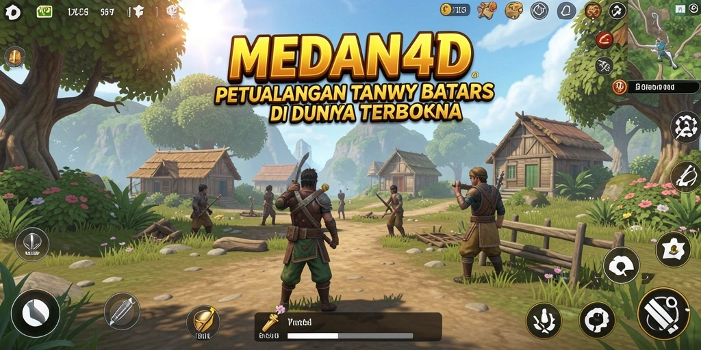 Screenshot gameplay MEDAN4D menampilkan petualangan seru di dunia terbuka.