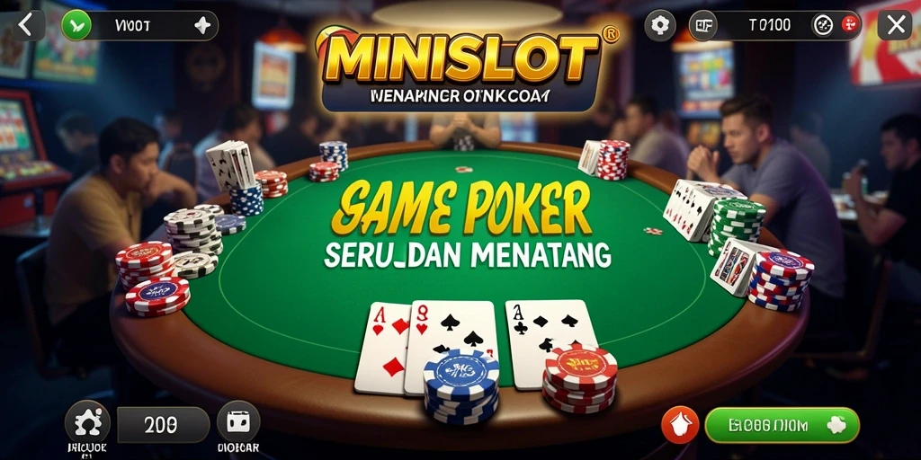 Screenshot gameplay yang menampilkan aksi seru dari permainan Poker.