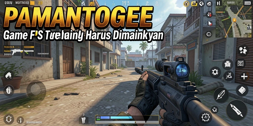 Screenshot menunjukkan aksi intens dari permainan FPS yang mendebarkan.