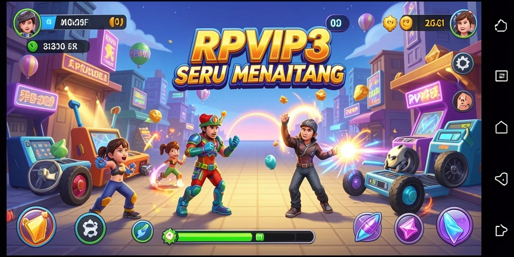 Tangkapan layar RPVIP3 menampilkan gameplay seru dalam genre Arcade.