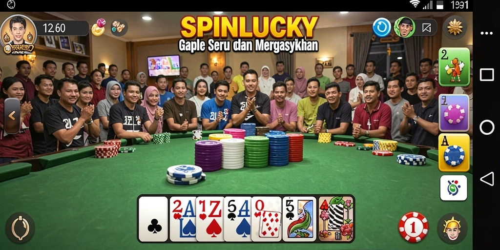 Tampilan gameplay seru di SPINLUCKY dengan antarmuka yang menarik.