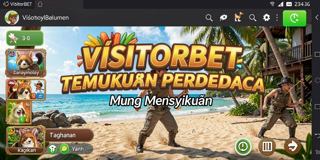 Tampilan gameplay VISITORBET yang seru dan menantang.