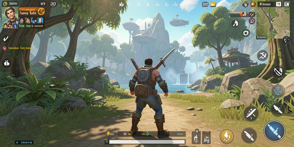 Gameplay ZK9 yang menampilkan eksplorasi dunia terbuka yang menyenangkan.